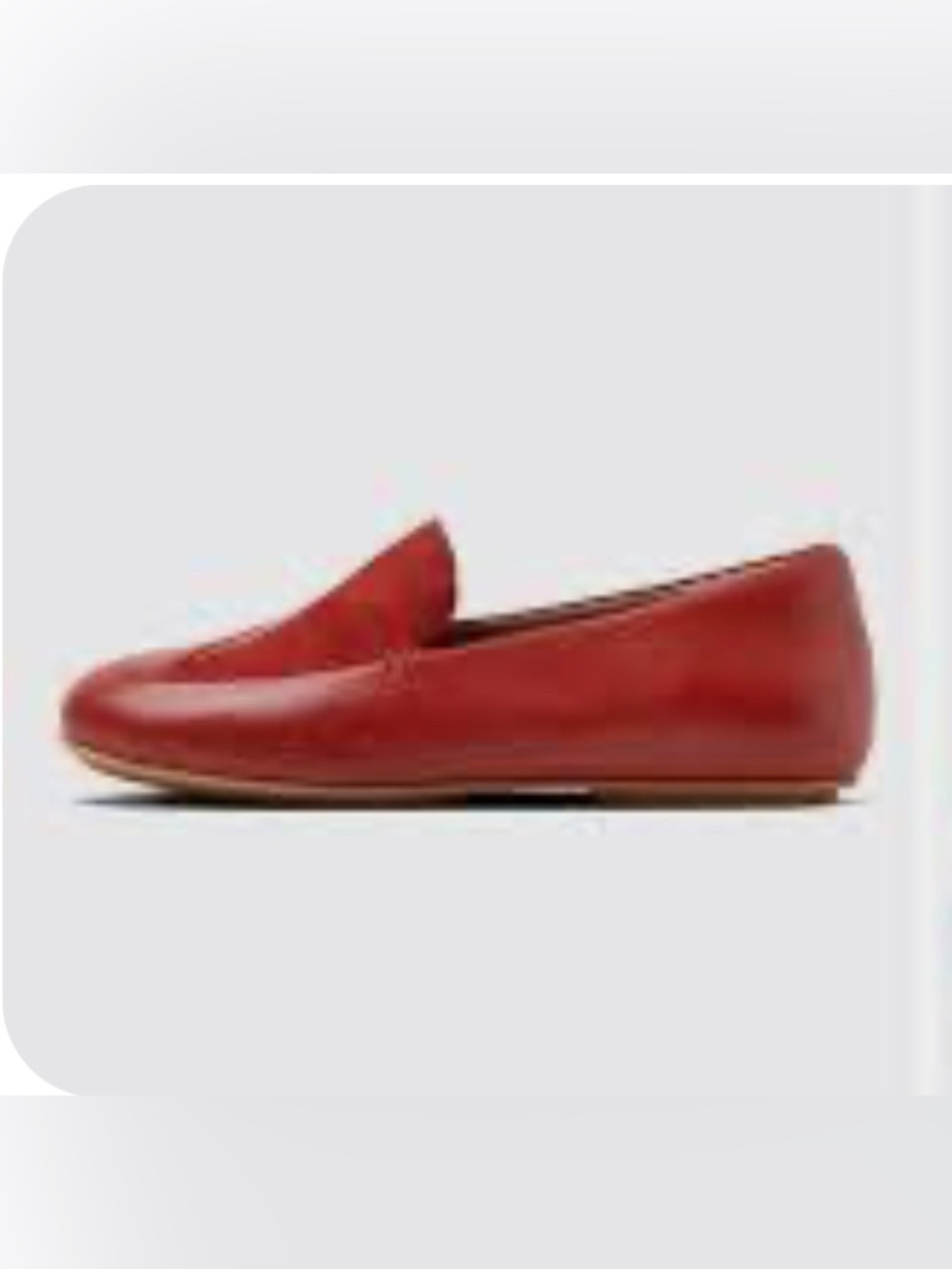 FitFlop Burnt Orange Leather Crisscross Ballet Flats Comfort Shoes